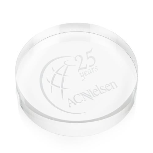 Awards and Plaques - Crystal Trophies - Corbin Paperweight