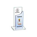 Tuttle Full Color Sky Blue Rectangle Crystal Trophy
