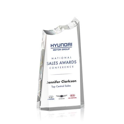 Awards and Plaques - Crystal Trophies - Venegas Full Color Towers Crystal Trophy