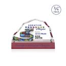 Pierre Full Color Red Crystal Trophy