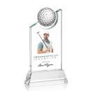 Vaughn Golf Full Color Peaks Crystal Trophy