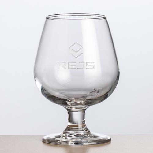 Custom Barware Glasses - Hendicks Brandy - Deep Etch