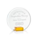 Ayala Amber Circle Crystal Trophy