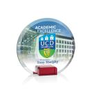 Ayala Full Color Red Circle Crystal Trophy