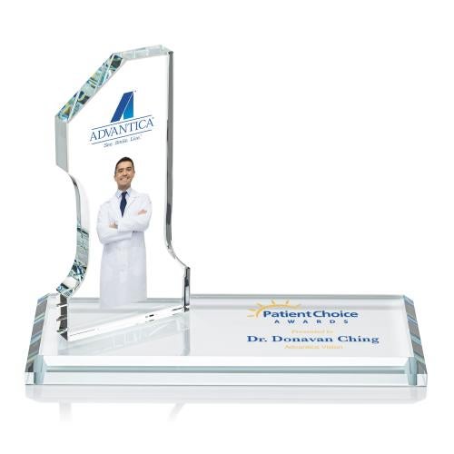 Awards and Plaques - Crystal Trophies - Hutchison #1 Full Color Wood Trophy