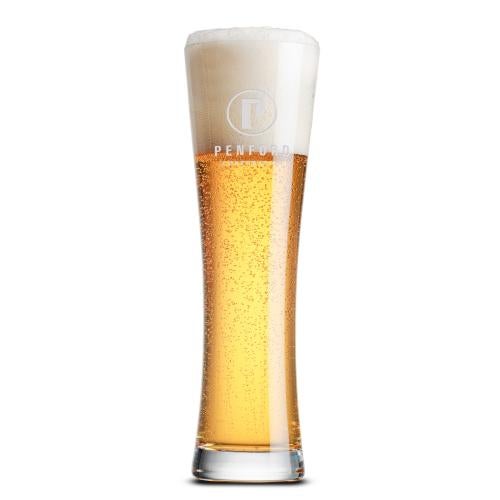 Custom Barware Glasses - Beer Glasses - Mannheim Beer Glass - Deep Etch