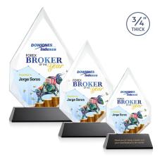 Archer Full Coloron Helton Black Peaks Crystal Trophy - Custom Trophies
