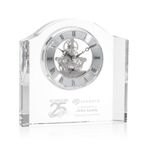 Awards and Plaques - Crystal Trophies - Crystal Clocks - Zimmerman Clock