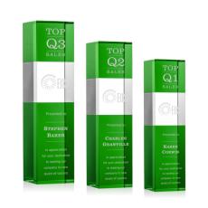 Price Tower Green Towers Crystal Trophy - Crystal Trophies