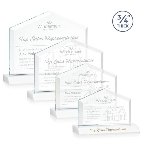 Realtor Fagan Peaks Crystal Trophy TFYAWS1593W Trophy