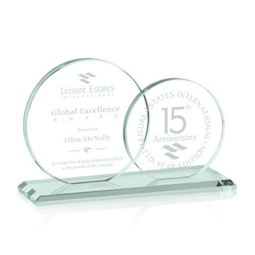 Awards and Plaques - Crystal Trophies - Dillon Drummond Circle Trophy