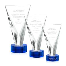 Michaels Blue Unique Crystal Trophy - Crystal Trophies