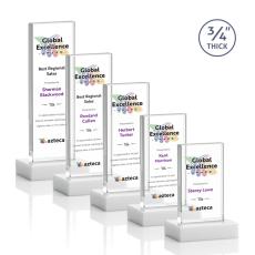 Barlow Full Color Fagan Rectangle Crystal Trophy - Crystal Trophies
