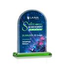 Walters Full Color Green Peaks Crystal Trophy
