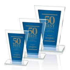 Braun Blue Unique Crystal Trophy - Crystal Trophies