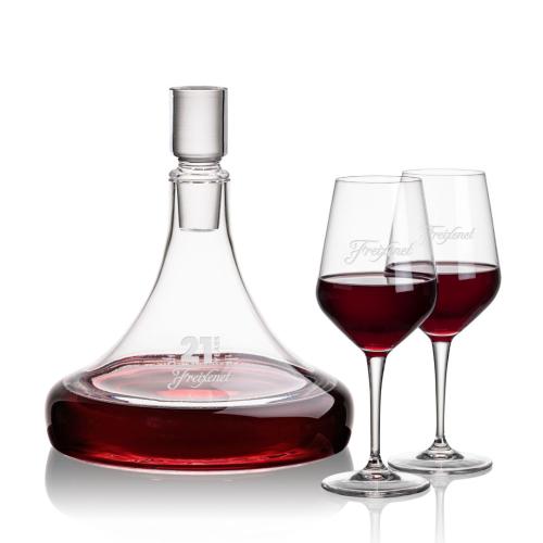 Custom Barware Glasses - Carafes - Ashby Decanter & Nixon Wine