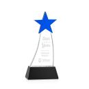 Manolita Blue/Black Star Crystal Trophy