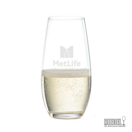 Custom Barware Glasses - Champagne Glasses - RIEDEL Stemless Flute - 9.25oz - Deep Etch