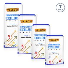 Powell Full Color Blue Rectangle Acrylic Trophy - Acrylic Trophies