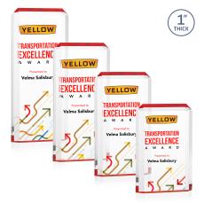 Powell Full Color Red Rectangle Acrylic Trophy - Acrylic Trophies