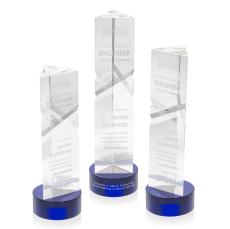 Groves on Lockwood Blue Towers Crystal Trophy - Crystal Trophies
