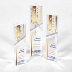 Groves Full Color Towers Crystal Trophy - Custom Trophies