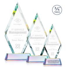 Richmond on Helton Base Prismatic Crystal Trophy - Crystal Trophies