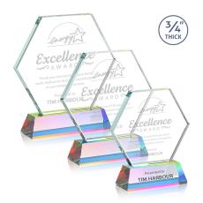 Pagan on Helton Prismatic Polygon Crystal Trophy - Crystal Trophies