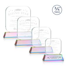 App on Helton Prismatic Square / Cube Crystal Trophy - Crystal Trophies