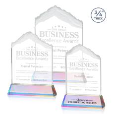 Lowery on Helton Prismatic Peaks Crystal Trophy - Crystal Trophies
