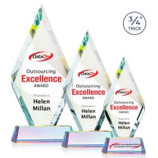 Richmond Full Color on Helton Prismatic Crystal Trophy - Crystal Trophies