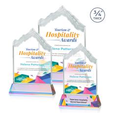 McGinnis Full Color on Helton Prismatic Peaks Crystal Trophy - Crystal Trophies