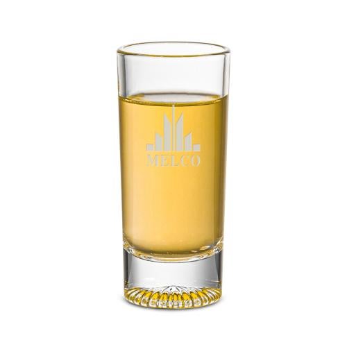 Custom Barware Glasses - Shot Glasses - Thorpe Shot Glass - Deep Etch