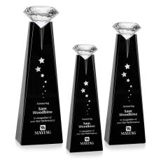 Mitchell Diamond Black/Diamond Towers Crystal Trophy - Crystal Trophies