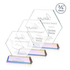 Colvin Prismatic Polygon Crystal Trophy - Crystal Trophies