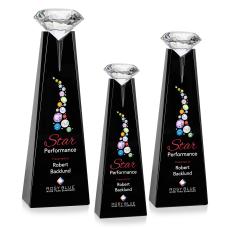 Mitchell Diamond Full Color Black/Diamond Towers Crystal Trophy - Crystal Trophies