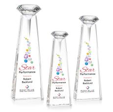 Mitchell Diamond Full Color Optical/Diamond Towers Crystal Trophy - Crystal Trophies