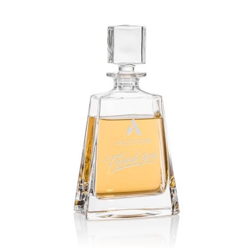 Custom Barware Glasses - Decanters - Alvarez Decanter & Lid