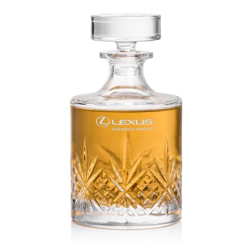 Custom Barware Glasses - Decanters - Brinkley Decanter & Lid