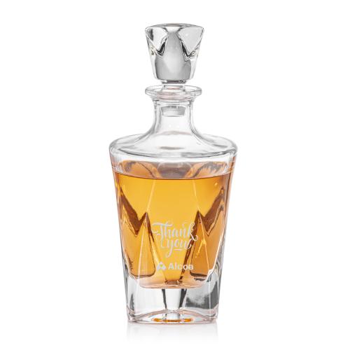 Custom Barware Glasses - Decanters - Oakhaven Decanter & Lid