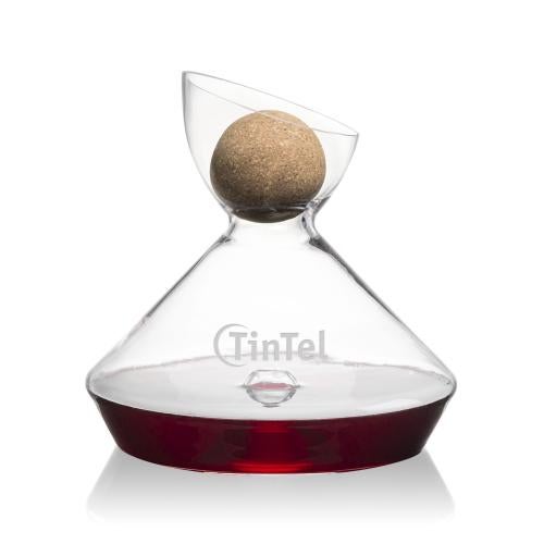 Custom Barware Glasses - Carafes - Woodbury Carafe w/Cork Stopper