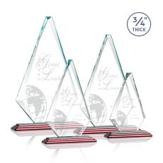 Crowell Rosewood Crystal Trophy - Crystal Trophies