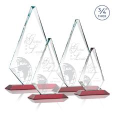 Crowell Red Crystal Trophy - Crystal Trophies