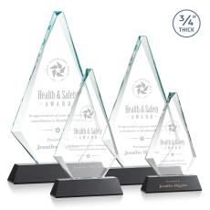Crowell on Helton Black Crystal Trophy - Crystal Trophies