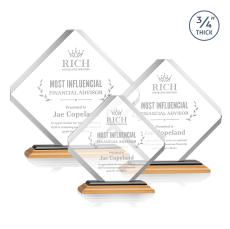 Jacobsen Bamboo/Black Wood Trophy - Crystal Trophies