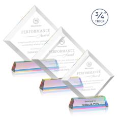 Carlson on Helton Base Prismatic Crystal Trophy - Crystal Trophies