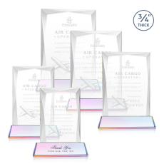 Cassidy on Helton Base Prismatic Rectangle Crystal Trophy - Crystal Trophies