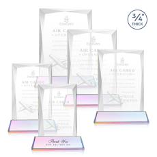 Cassidy on Helton Base Prismatic Rectangle Crystal Trophy - Crystal Trophies