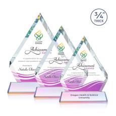 Apex Full Color on Helton Base Prismatic Crystal Trophy - Crystal Trophies