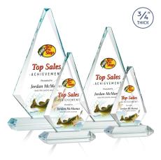 Crowell Full Color Starfire Crystal Trophy - Crystal Trophies